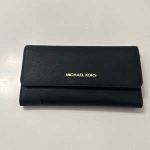 Black Michael Kors Tri-Fold Wallet
